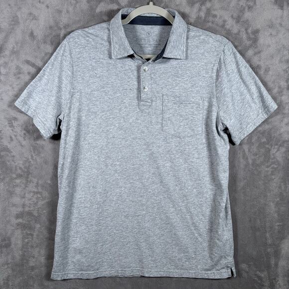 Free Fly Bamboo Blend Polo Shirt Men’s Small Gray Stretch Soft Knit - Picture 1 of 6